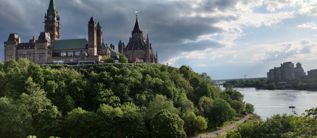 Parliament buildings in Ottawa.