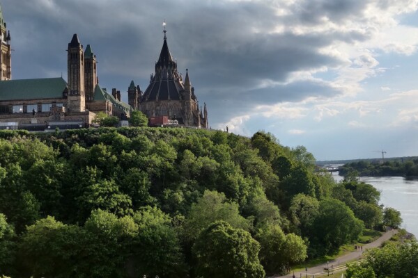 Parliament buildings in Ottawa.