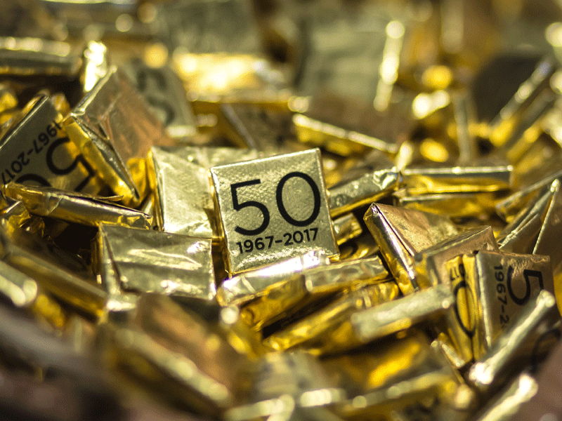 50th Anniversary chocolates