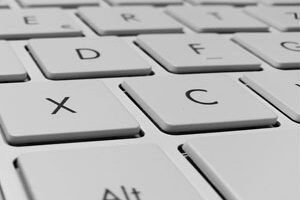 close up of a keyboard