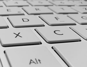 close up of a keyboard