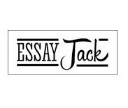 Black and white Essay Jack logo