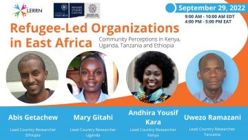 Thumbnail for: Refugee-led Organizations in East Africa: Community Perceptions in Kenya, Uganda, Ethiopia, and Tanzania