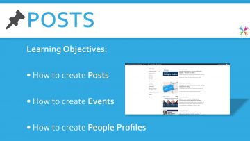 Thumbnail for: LERRN Web Tutorial: Posts, Events and People Profiles