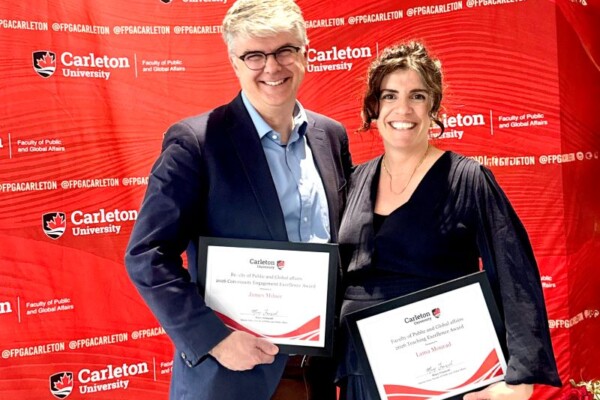 James Milner and Lama Mourad receive 2026 FPGA Excellence Awards, University, 14 May 2026.