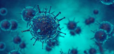 Microscopic image of virus