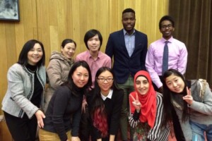 Group of speech contestants