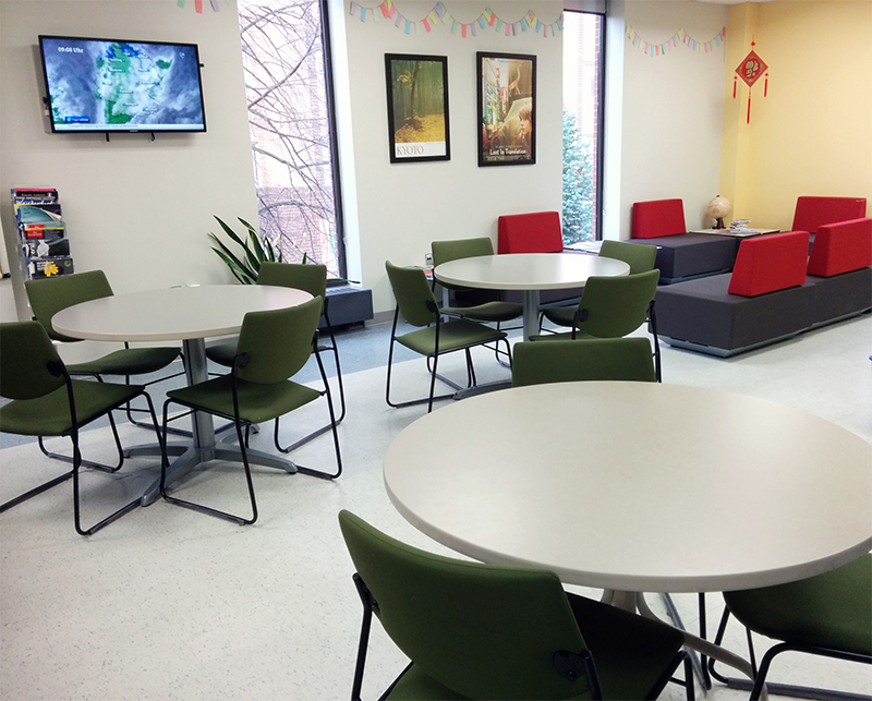 Sofas and chairs in room