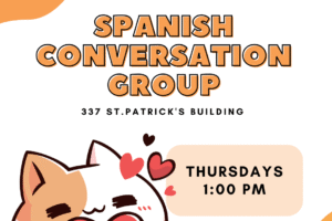 Cartoon cat hugging a heart.