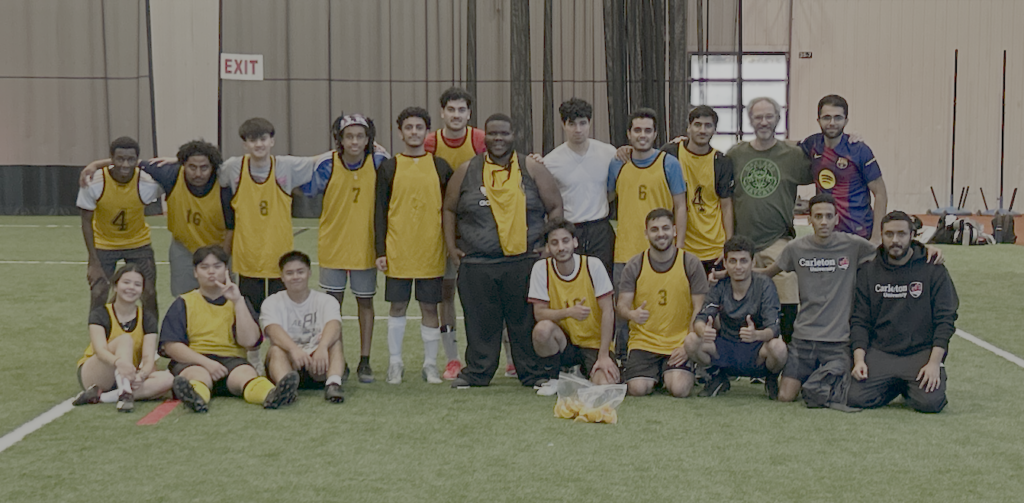 Team photo in field house