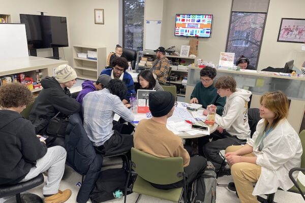 Korean conversation group in action