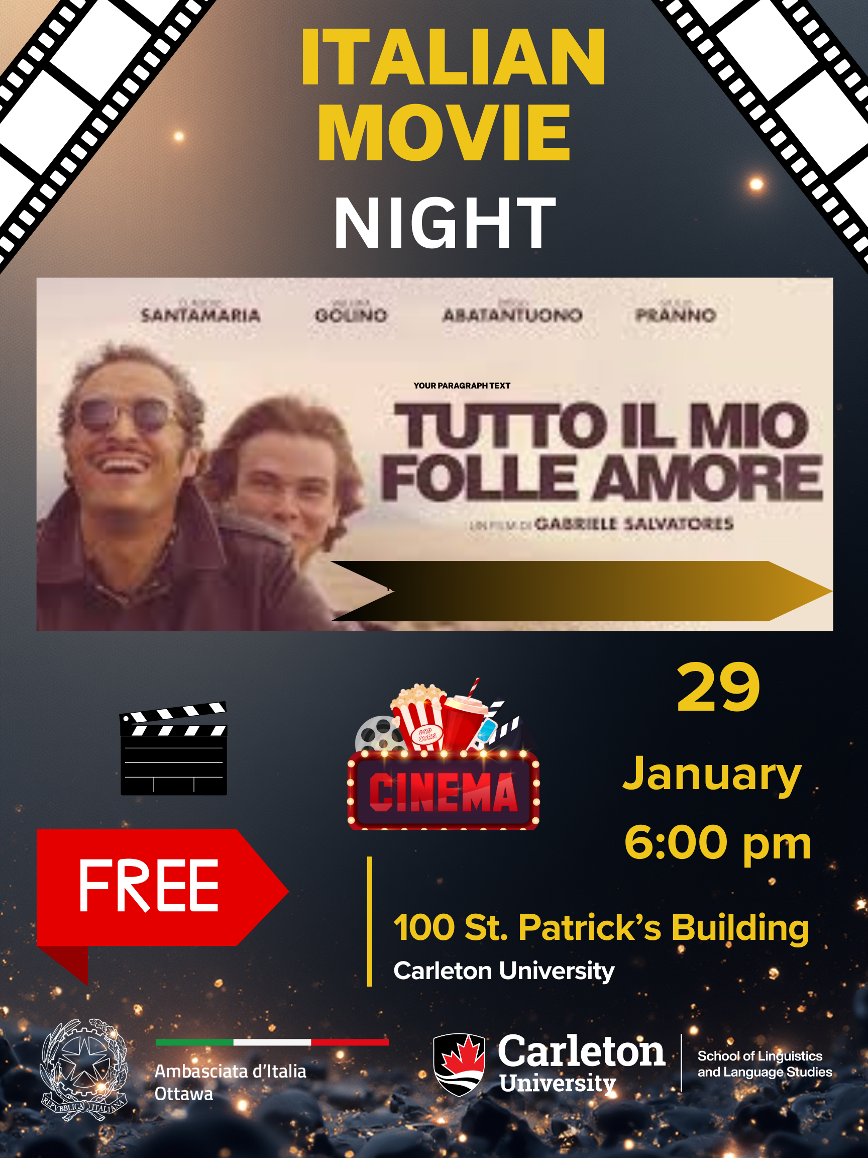 Movie poster for Tutto il mio folle amore