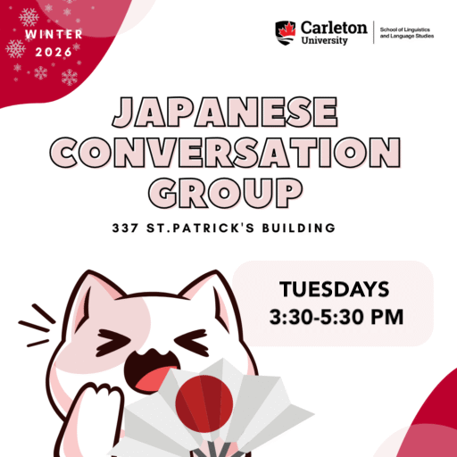 JAPANESE conversation group, Tuesdays 4-6