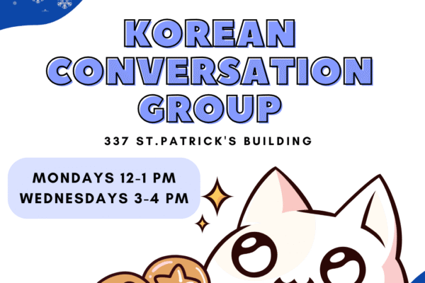 Korean Conversation group cat is excited and eating two lollipops