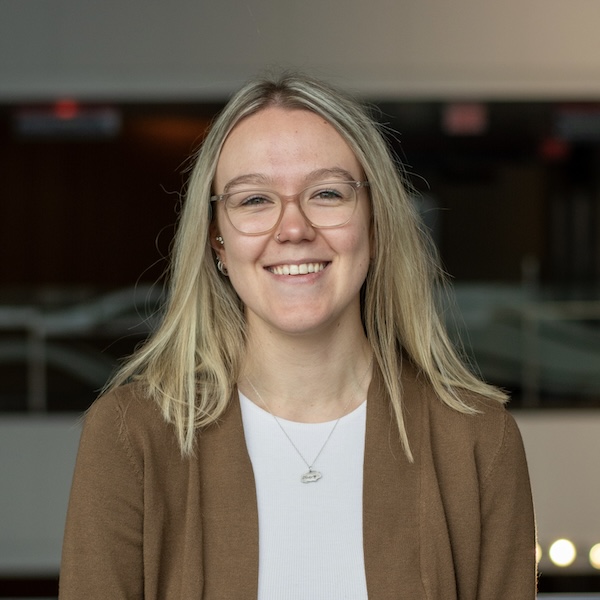 Morgan smiling for the camera