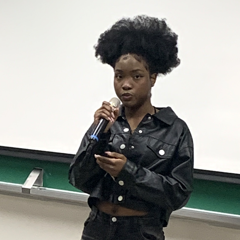 Name gives her speech