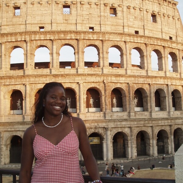 Josiah in Rome in front of the Collusseum
