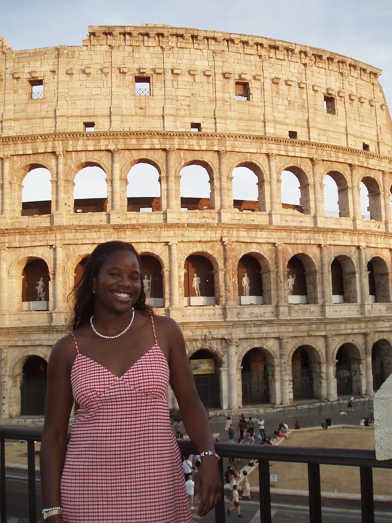 Josiah in Rome in front of the Collusseum