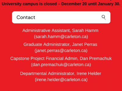 Photo for the news post: University Campus Closed December 20th – January 30th