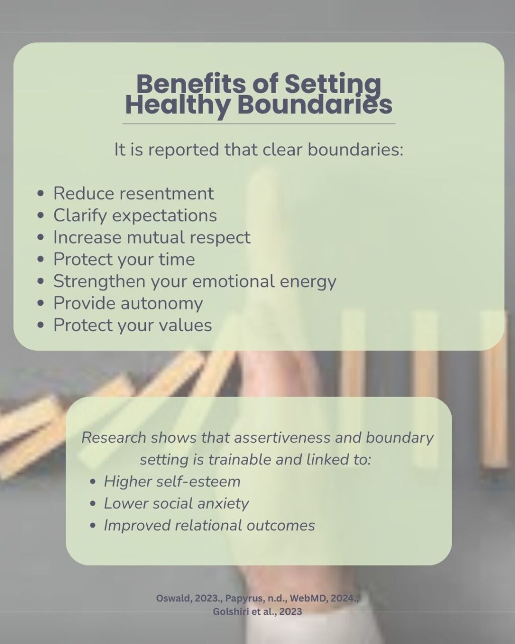 benefits of setting healthy boundaries