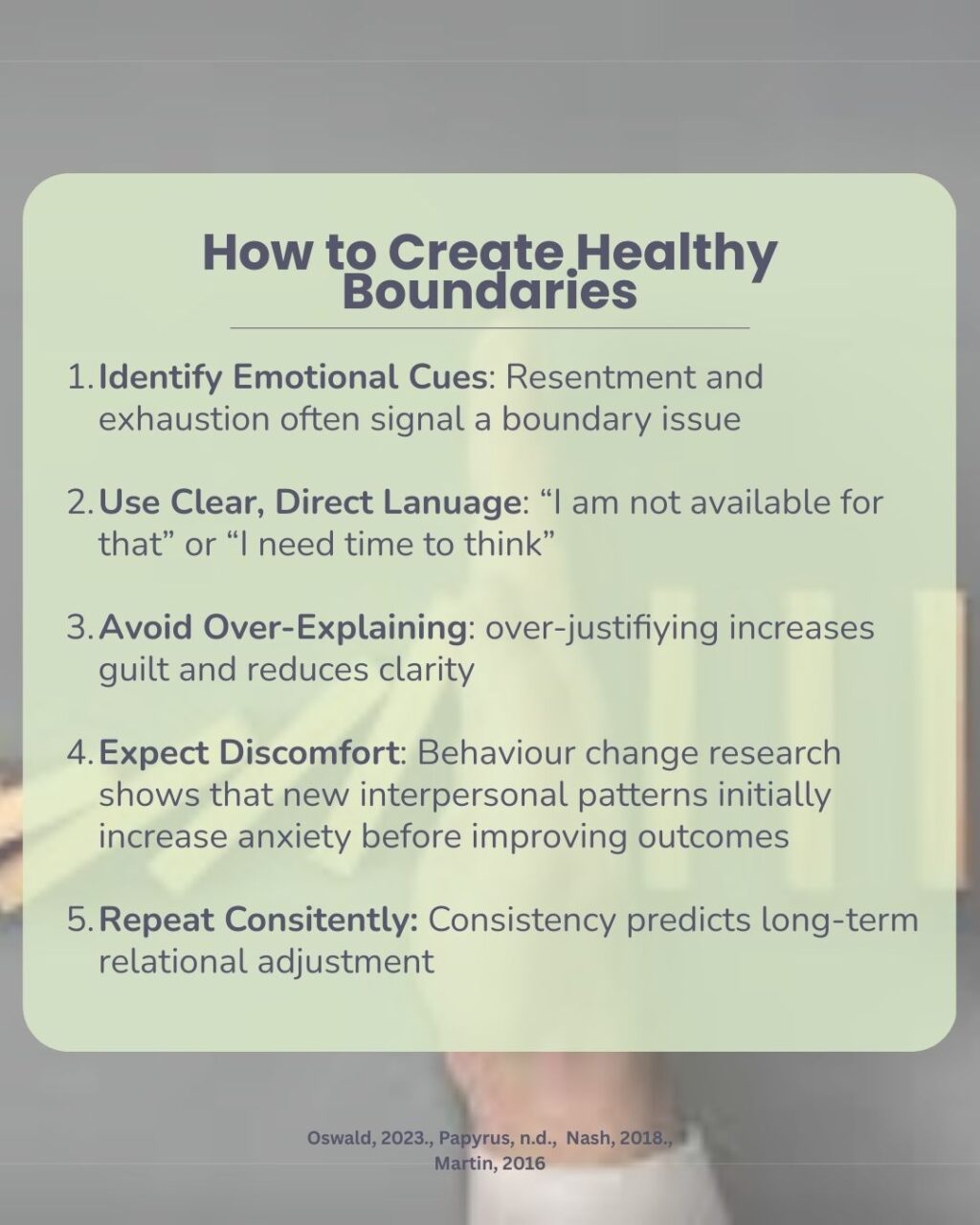 how to create healthy boundaries