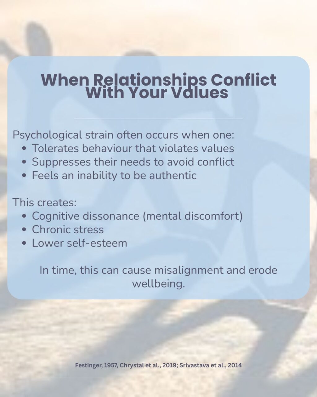 when relationships conflict with your values