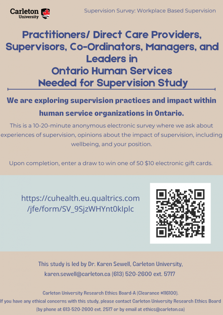 Interested in participating in a supervision study? - Mental Health and ...