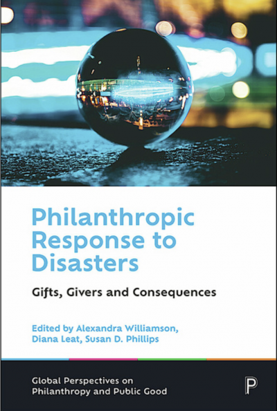 Book Cover, Philanthropic Response to Disaster