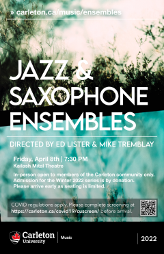 Jazz and Saxophone Ensembles poster