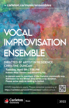 Poster for Vocal Improv concert