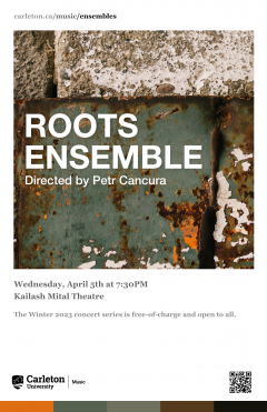 Winter 2023 Roots Ensemble poster