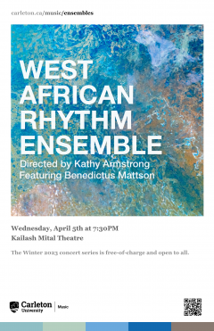 Winter 2023 West African Rhythm Ensemble poster