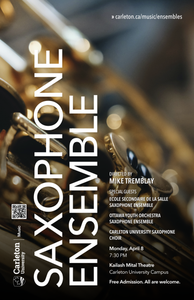 Poster for Saxophone Ensemble