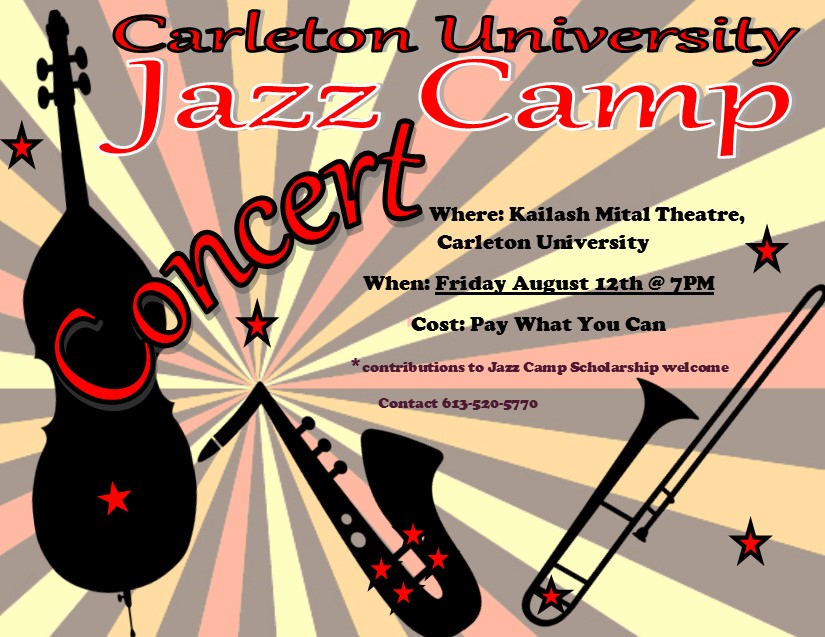 Jazz Camp Concert Poster