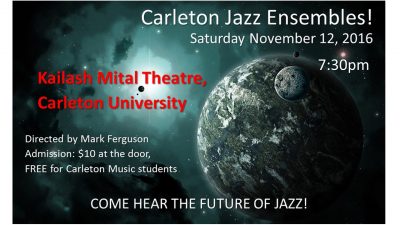 jazz-ensemble-concert-poster-2016, jazz music, carleton university, jazz, hepcat