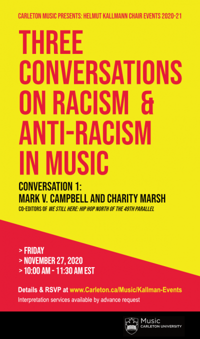 Three Conversations On Racism And Anti Racism In Music Dr Mark V Campbell And Dr Charity Marsh 