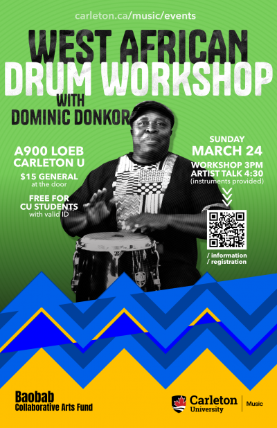Poster for Dominic Donkor Drum Workshop