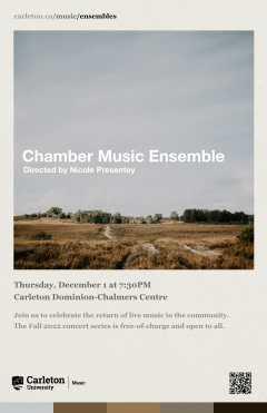Poster for Chamber Music Ensemble concert