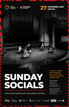 Poster for Carleton-Ottawa Symphony Orchestra Sunday Socials concert