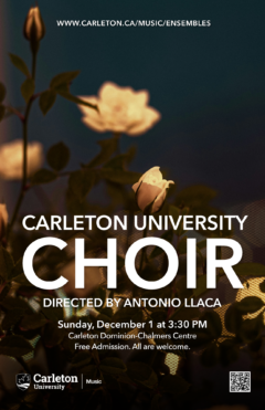 Carleton University Choir poster