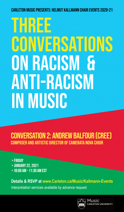 Poster: Three Conversations on Racism & Anti-Racism in Music