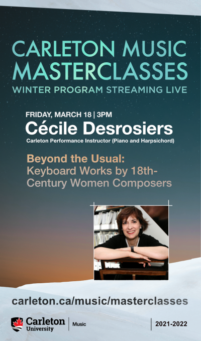 Poster for Cecile Desrosiers Masterclass
