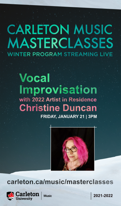 Poster for Masterclass with Christine Duncan