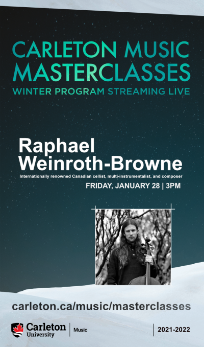 Poster for Masterclass with Raphael Weinroth-Browne