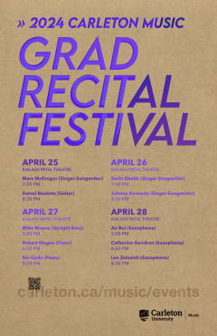 Grad Recital Festival Poster