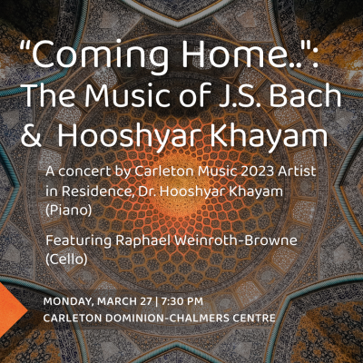 Poster for "Coming Home... The Music of J.S. Bach"