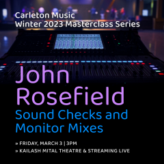 Square advertisement for John Rosefield Masterclass