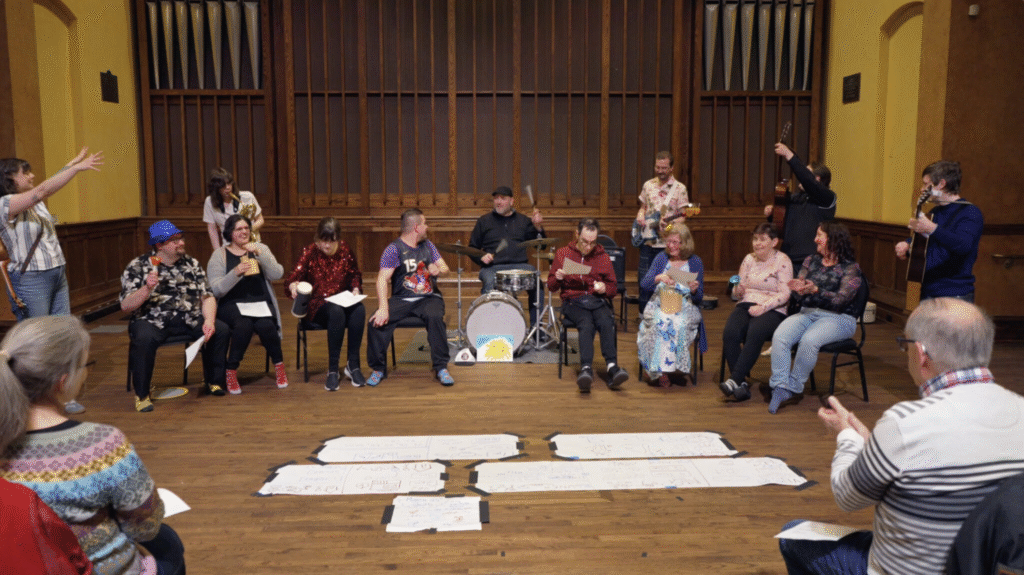 Group performing Music