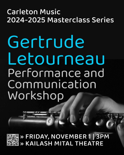 Poster for Gertrude Letourneau Masterclass