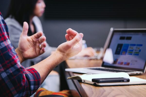 Image of animated discussion